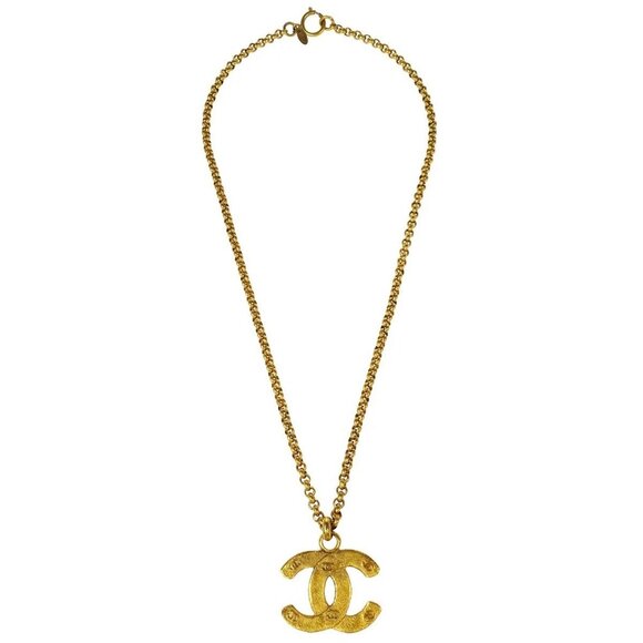 Chanel Gold CC Chain Pendant Necklace - Picture 1 of 4